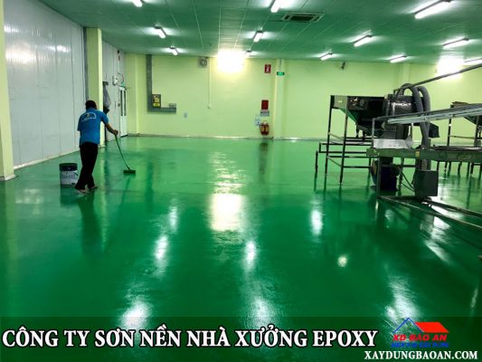 Dịch vụ sơn nền nhà xưởng epoxy