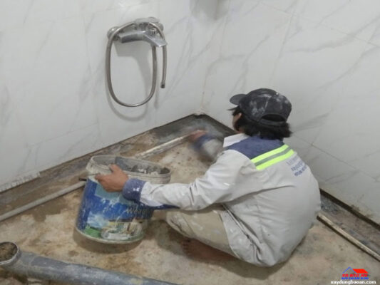 Công trình chống thấm nhà vệ sinh quận Tân Phú