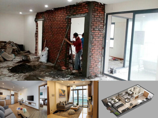 Thợ cải tạo căn hộ chung cư cũ