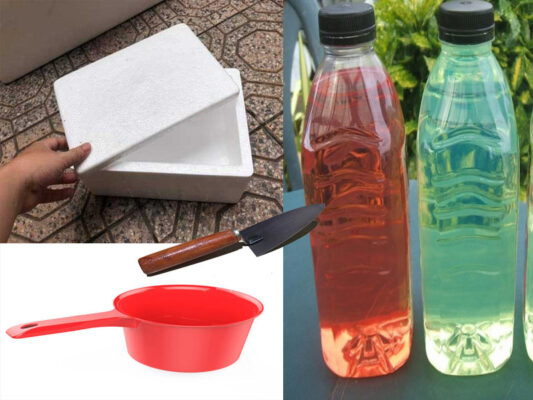 Vật tư và chống dột mái tôn băng xăng và xốp