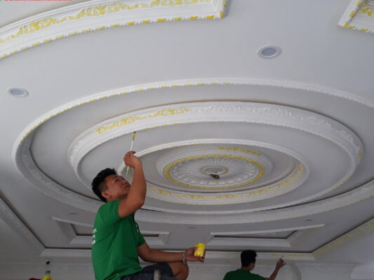 dịch vụ tư vấn phối màu sơn chỉ trần nhà đẹp