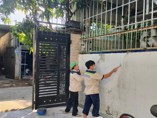 Kỹ thuật vệ sinh tường trước khi sơn
