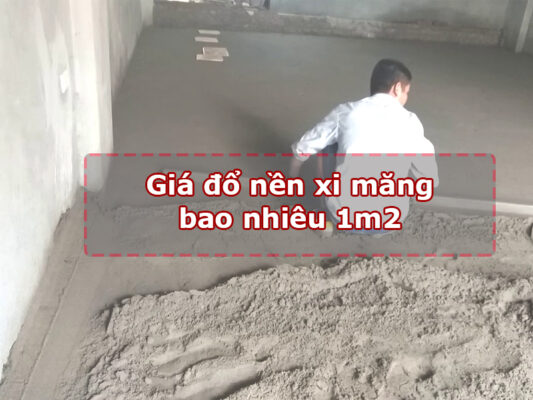 đổ nền xi măng