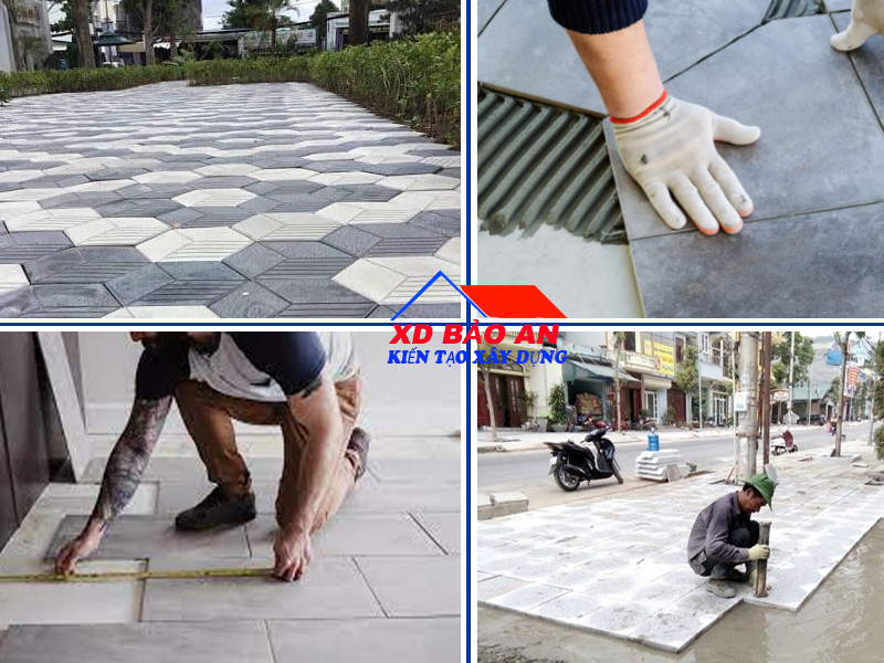 lát gạch vỉa hè