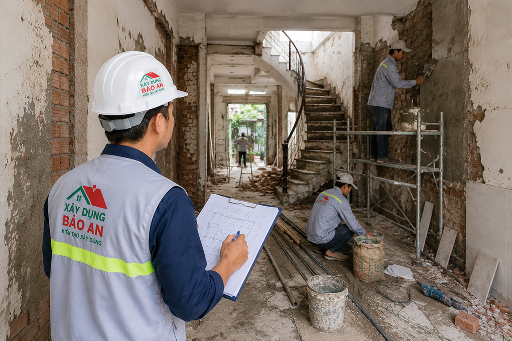 Cải tạo nhà ống cũ: Kinh nghiệm, quy trình và những điều cần lưu ý 2 Quy trình cải tạo nhà ông cũ