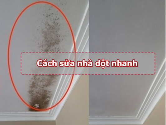 Cách sửa nhà dột nhanh chóng, hiệu quả, tiết kiệm chi phí