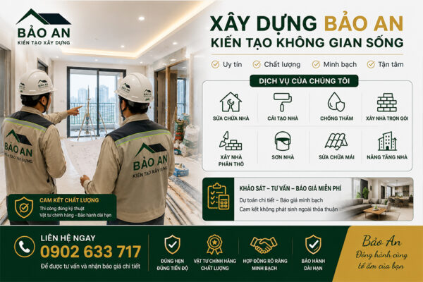Xây dựng Bảo An sửa chữa và cải tạo nhà chung cư TPHCM