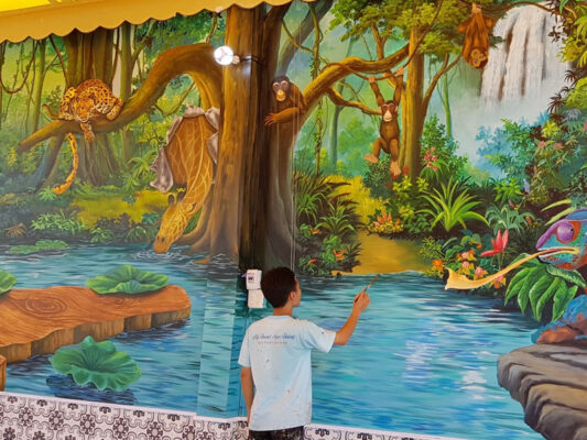 Lưu ý khi sơn tường nghệ thuật