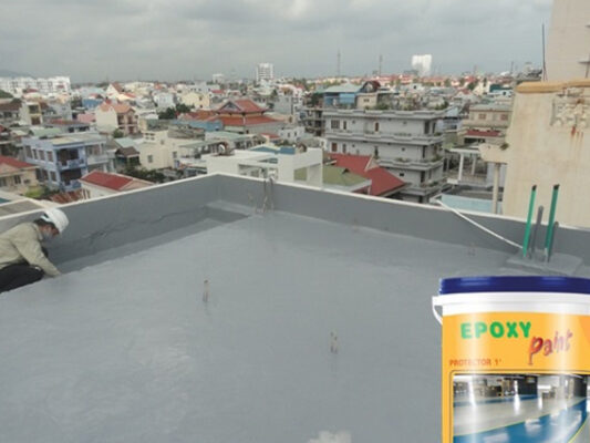 Cách chống thấm sân thượng bằng sơn Epoxy