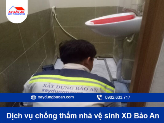 Dịch vụ sửa chữa chống thấm nhà vệ sinh tại TPHCM