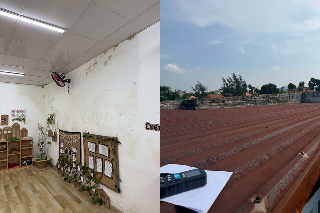 Thợ Chống Dột Mái Tôn Tại Quận 7 2 Khảo sát thi công chống dột nhà tại quận 7