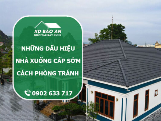 Những dấu hiệu nhà xuống cấp sớm và cách phòng tránh