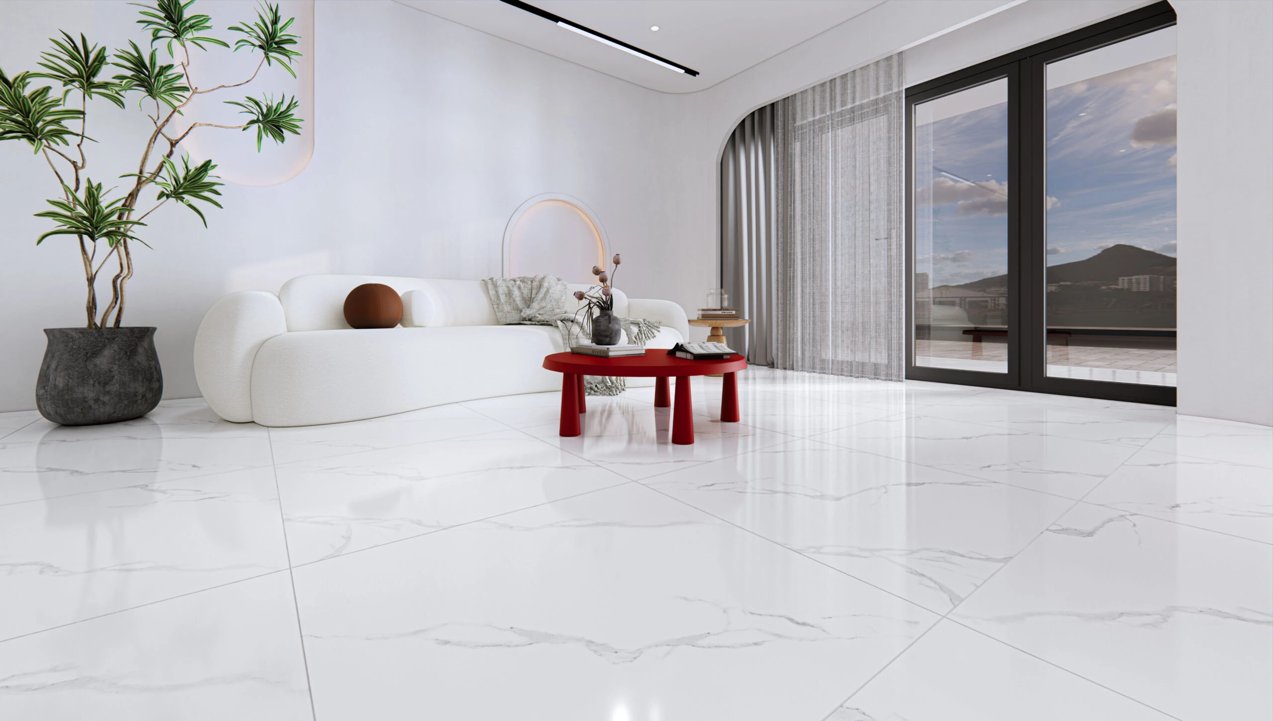 5. Chọn màu sắc đường ron để không gian đồng bộ hơn