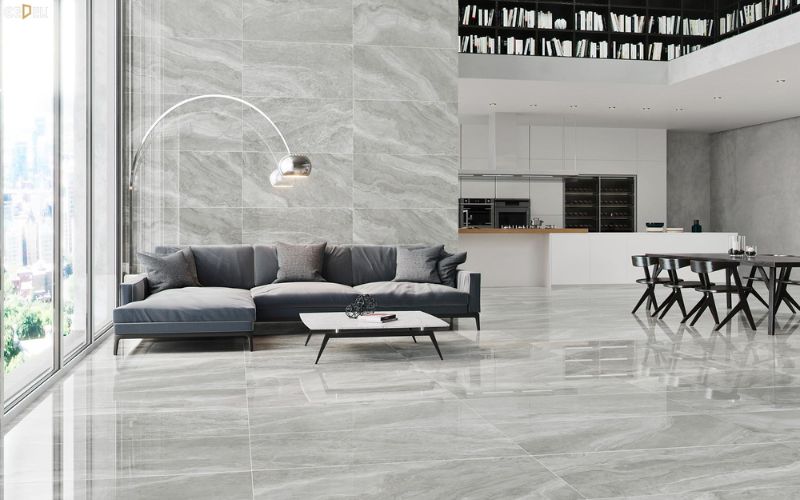 3. Lựa chọn gạch lát nền để tăng độ sáng