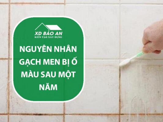 Gạch men bị ố màu sau một năm: Nguyên nhân không phải do nước