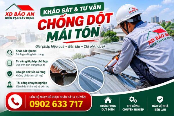 Tư vấn chống dột mái tôn Bảo An