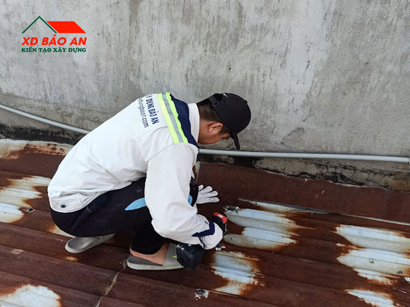 Quy trình chống dột mái tôn chuyên nghiệp của xây dựng Bảo An