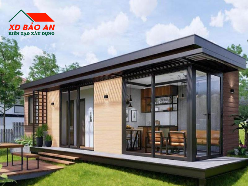 Nhà tiền chế dân dụng hiện đại tiết kiệm chi phí và thời gian nhưng bền vững sang trọng 1 Nhà tiền chế dân dụng hiện đại tiết kiệm chi phí và thời gian nhưng bền vững sang trọng